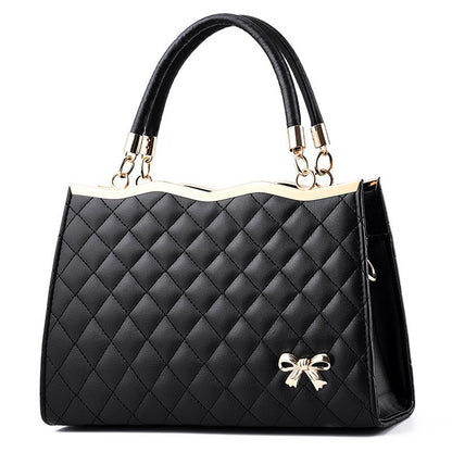 Bolso de mano bordado Lingge para mujer, grande, bandolera de un solo hombro