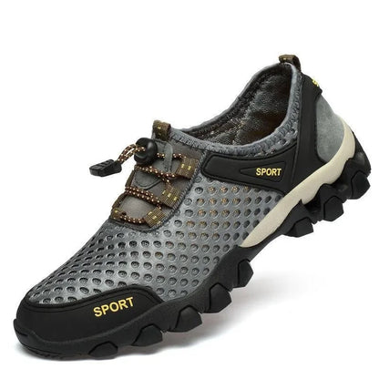 Zapatos deportivos de malla para hombre, transpirables, ligeros, antideslizantes