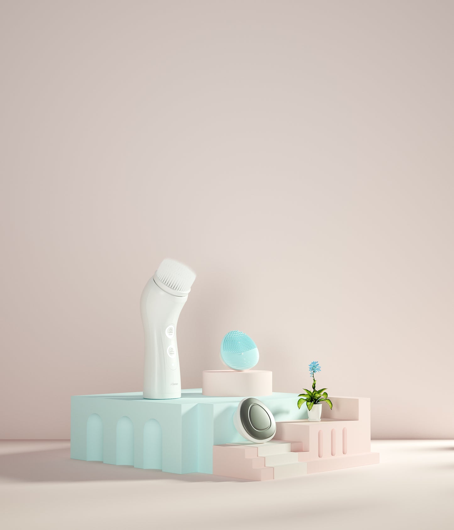 Limpiador facial eléctrico para hombres y mujeres, dispositivo sónico de limpieza de poros, iontoforesis, cepillo multifuncional.