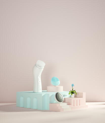 Limpiador facial eléctrico para hombres y mujeres, dispositivo sónico de limpieza de poros, iontoforesis, cepillo multifuncional.