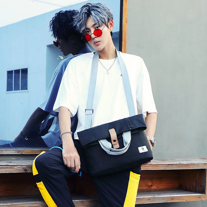 Bolso bandolera informal, nueva tendencia, bolso de hombro para hombre, bolso diagonal para tableta y ordenador.