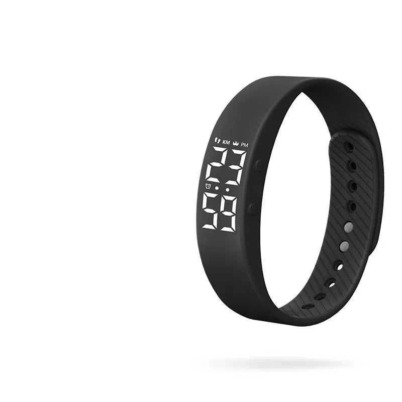 Reloj inteligente electrónico con vibración, resistente al agua, luz nocturna, pulsera deportiva