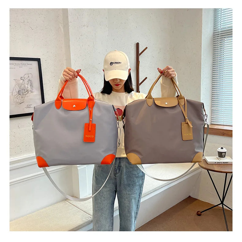 Nuevo bolso de mano ligero de gran capacidad, impermeable, para deportes, fitness, bolsa de embarque, bolsa de equipaje de viaje de negocios simplific