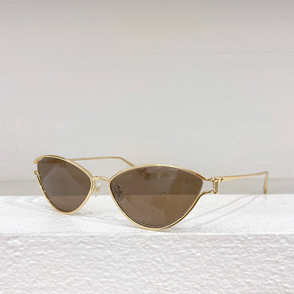 Gafas de sol TF3095 para mujer, con montura metálica de ojo de gato