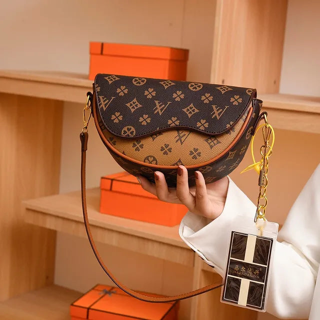 Bolso de mano elegante para mujer, estilo coreano, con estampado femenino, bandolera de alta gama