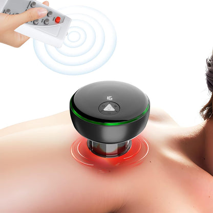 Juego de ventosas eléctricas inteligentes: 5 en 1 con control remoto y terapia de luz roja para aliviar el dolor y la recuperación