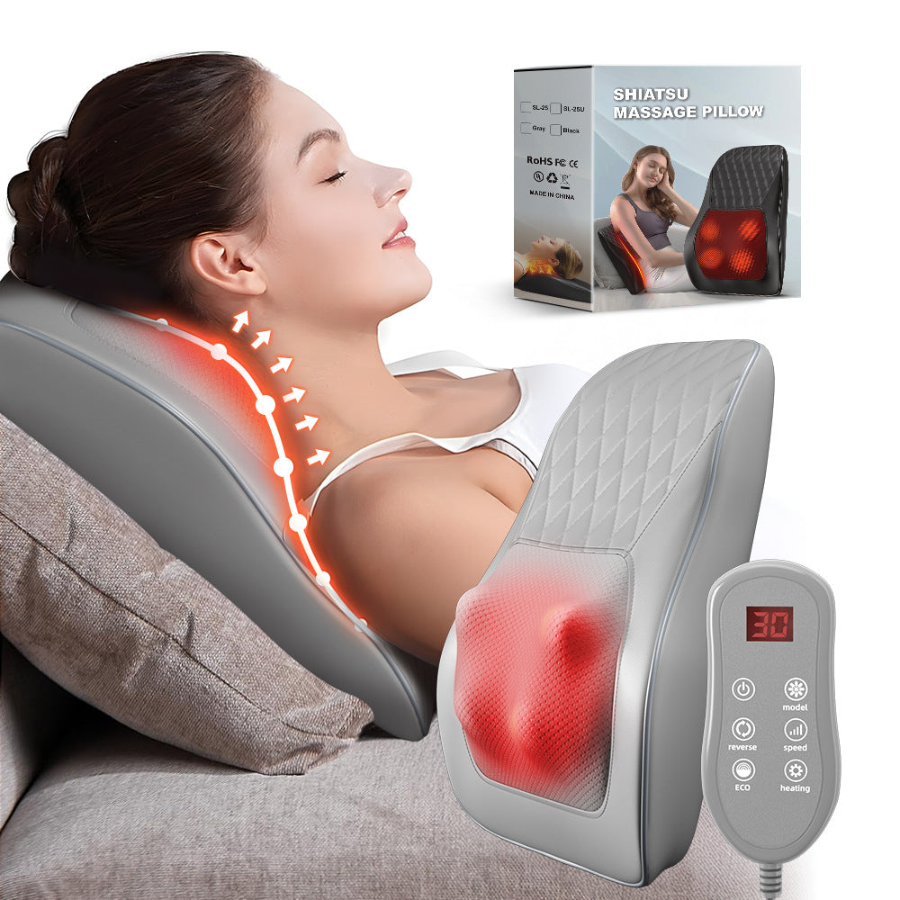 Almohada de masaje multifunción para cuello, hombros, cintura y espalda