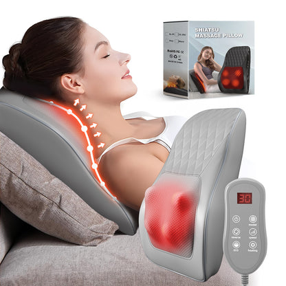 Almohada de masaje multifunción para cuello, hombros, cintura y espalda
