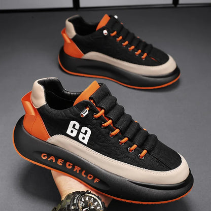 Zapatillas deportivas para hombre, transpirables, cómodas e informales, planas, antideslizantes.
