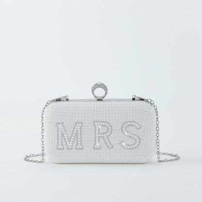 Bolsos de noche con la letra "I Do" para mujer
