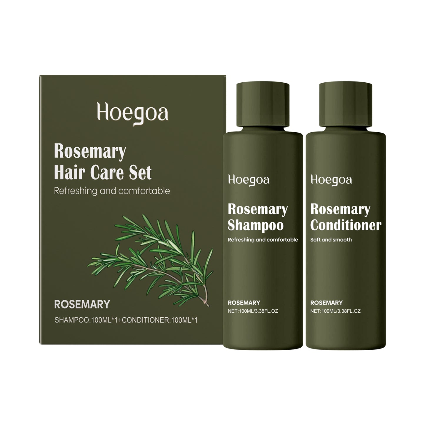 Champú de romero, anticaspa, control de grasa, conserva la fragancia, acondicionador hidratante, refrescante para el cabello.