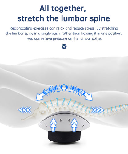 Masajeador de cintura con tracción lumbar, compresa caliente inflable, camilla cervical para espalda, masaje con presión de aire, reduce el alivio del dolor.