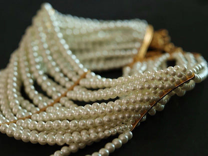 Accessory Multi layer Pearl Pendant Exaggerated Necklace