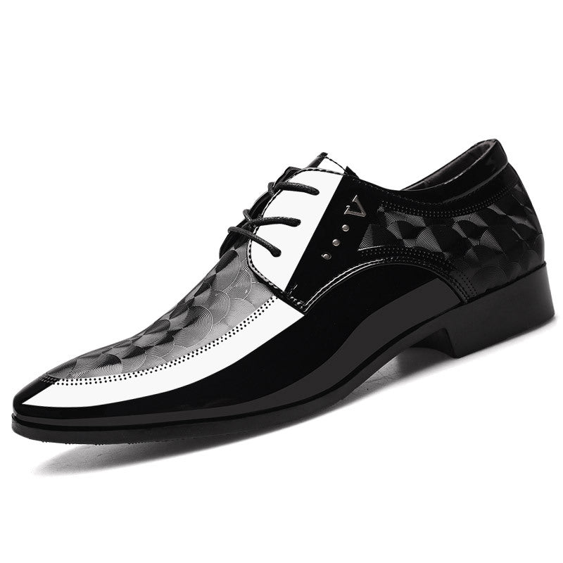 Zapatos de cuero brillante para vestir