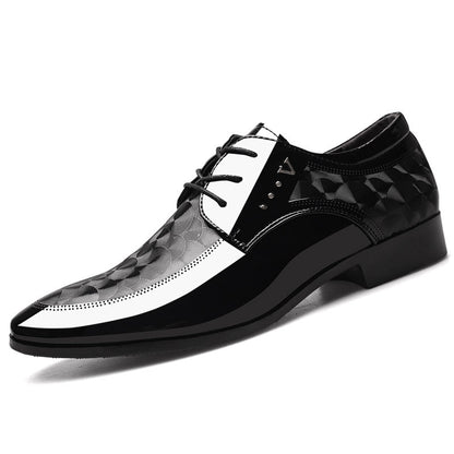 Zapatos de cuero brillante para vestir