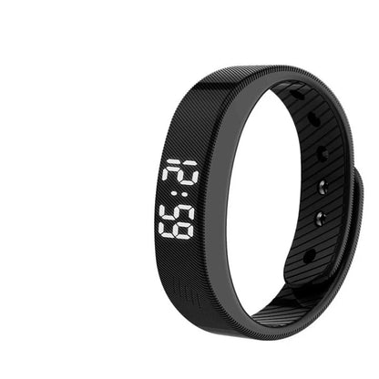Reloj inteligente electrónico con vibración, resistente al agua, luz nocturna, pulsera deportiva