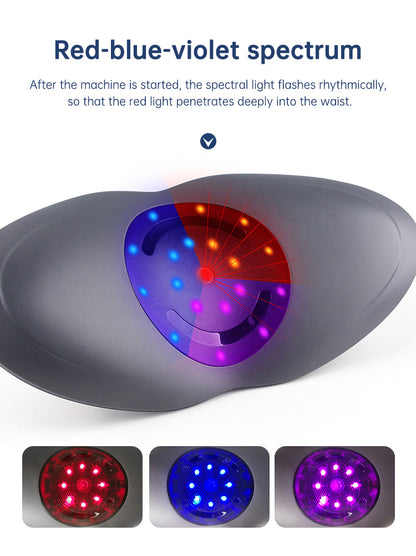 Masajeador de cintura con tracción lumbar, compresa caliente inflable, camilla cervical para espalda, masaje con presión de aire, reduce el alivio del dolor.