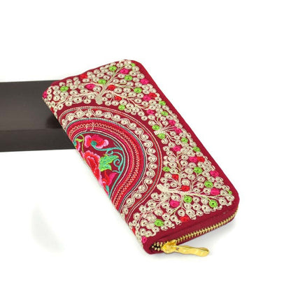 Monederos bordados para mujer
