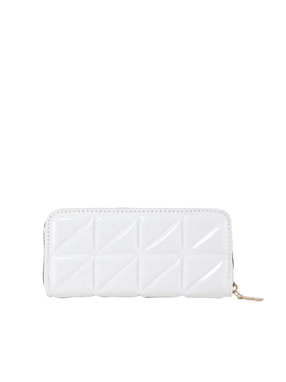 Billetera Mujer PU Leather Solid Color