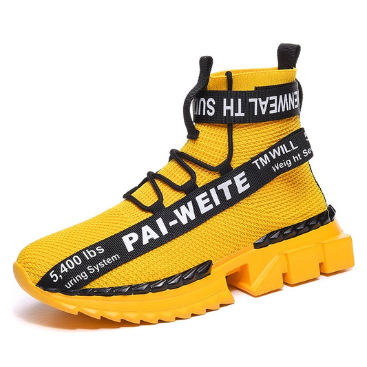 Zapatillas suela gruesa para hombre, para exteriores