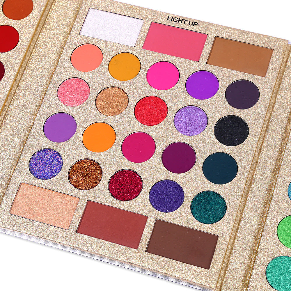 Paleta de sombras de ojos UCANBE de 86 colores, sombras de ojos mate perladas, contorno, rubor, resaltador, maquillaje con múltiples efectos.