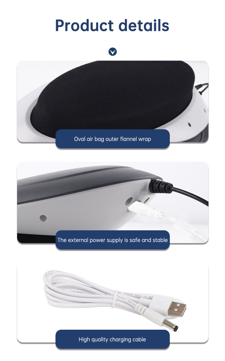 Masajeador de cintura con tracción lumbar, compresa caliente inflable, camilla cervical para espalda, masaje con presión de aire, reduce el alivio del dolor.