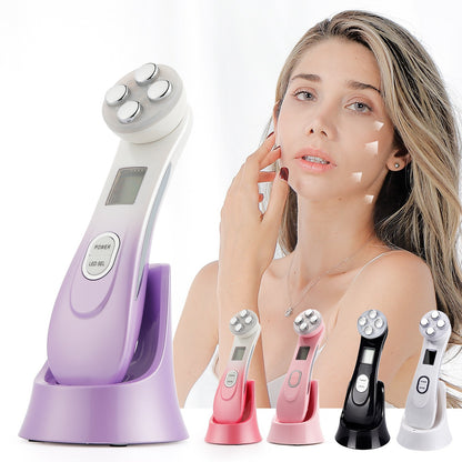 Máquina de peeling con luz de color, recargable por USB, para el hogar, instrumento de belleza reafirmante y rejuvenecedor de la piel.