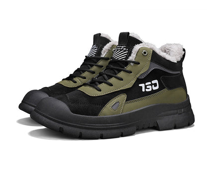 Botas estilo Martin cálidas de lana de invierno para hombre, deportivas casuales, versátiles