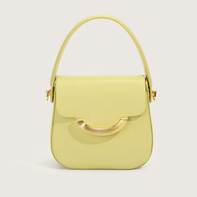 Bolso pequeño cuadrado para mujer, versátil mini bolso cruzado con cadena