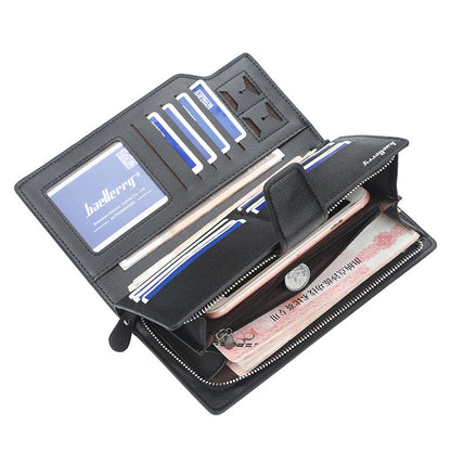 Cartera Baellerry para hombre, estilo largo, tarjetero de alta calidad