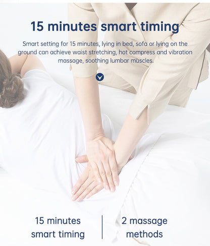Masajeador de cintura con tracción lumbar, compresa caliente inflable, camilla cervical para espalda, masaje con presión de aire, reduce el alivio del dolor.