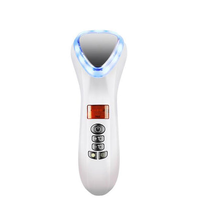 Máquina de crioterapia ultrasónica con LED, martillo de calor y frío, lifting facial, masajeador vibratorio, para rostro, cuerpo