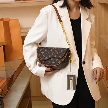 Bolso de mano elegante para mujer, estilo coreano, con estampado femenino, bandolera de alta gama