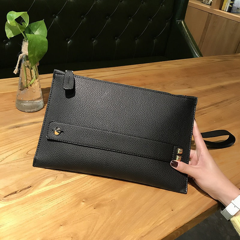 Bolso de mano para mujer, estilo coreano, rojo, para cenas y fiestas, de gran capacidad