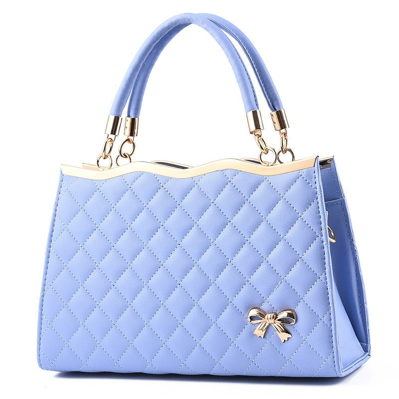 Bolso de mano bordado Lingge para mujer, grande, bandolera de un solo hombro