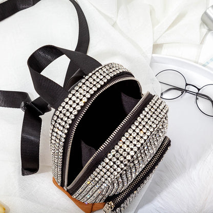 Bolsos cruzados con diamantes de imitación Kawaii