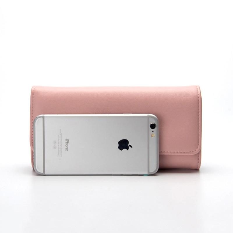 Monedero de moda para mujer, cartera larga para pasaporte, monedero, tarjetero