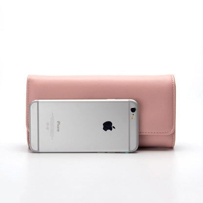 Monedero de moda para mujer, cartera larga para pasaporte, monedero, tarjetero