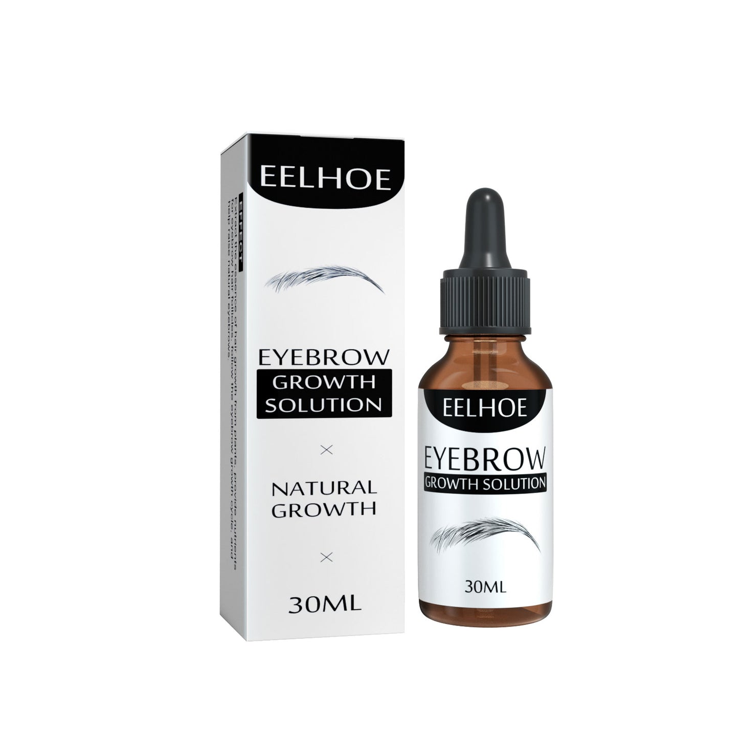 Líquido para cejas, aceite natural oscuro y espeso, tratamiento hidratante suave para reparar cejas.