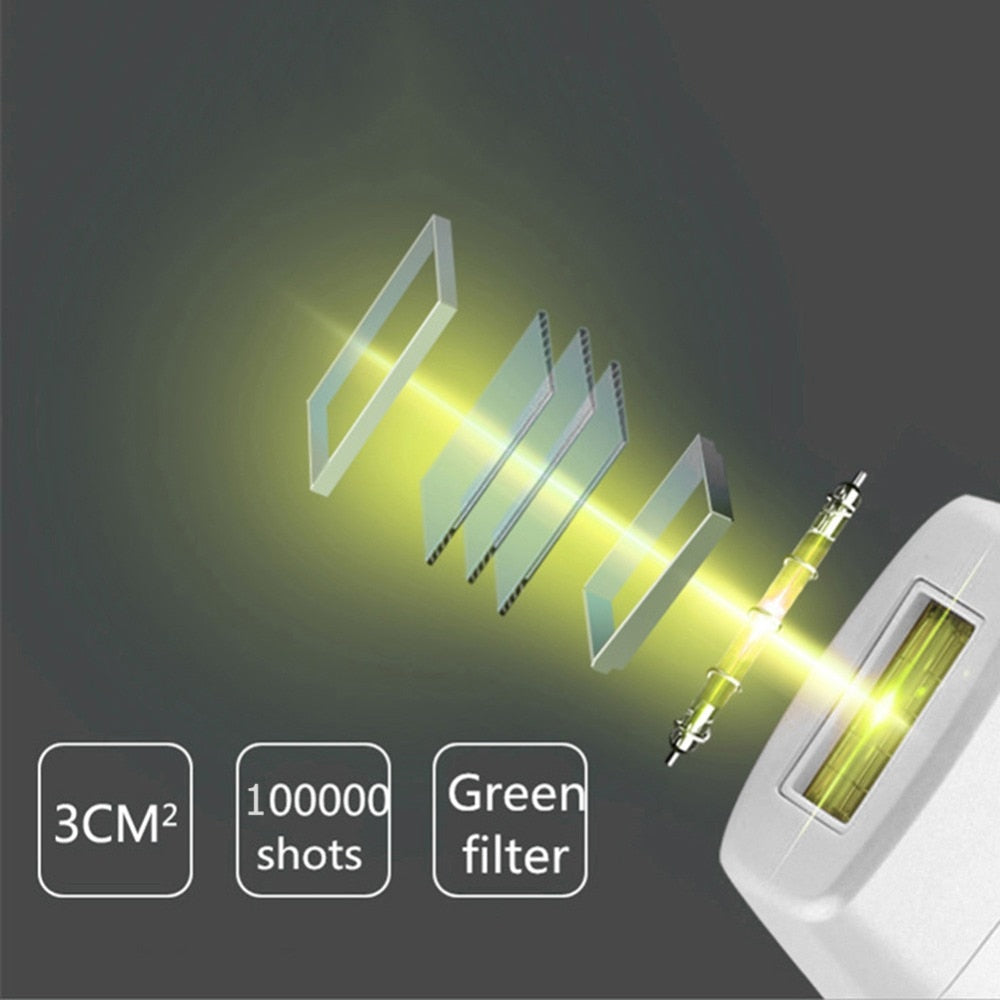Depiladora láser permanente IPL con flash, 100.000 y 300.000, fotodepiladora eléctrica para mujeres, máquina de depilación con hilo sin dolor.