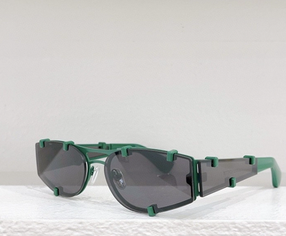 Gafas de sol de ojo de gato de metal de moda para hombre, gafas de sol pequeñas que favorecen el rostro.