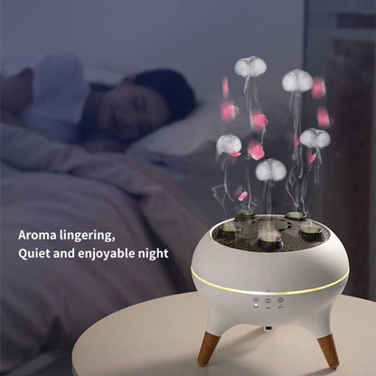 Humidificador de aire eléctrico con luz nocturna y control remoto para aromaterapia