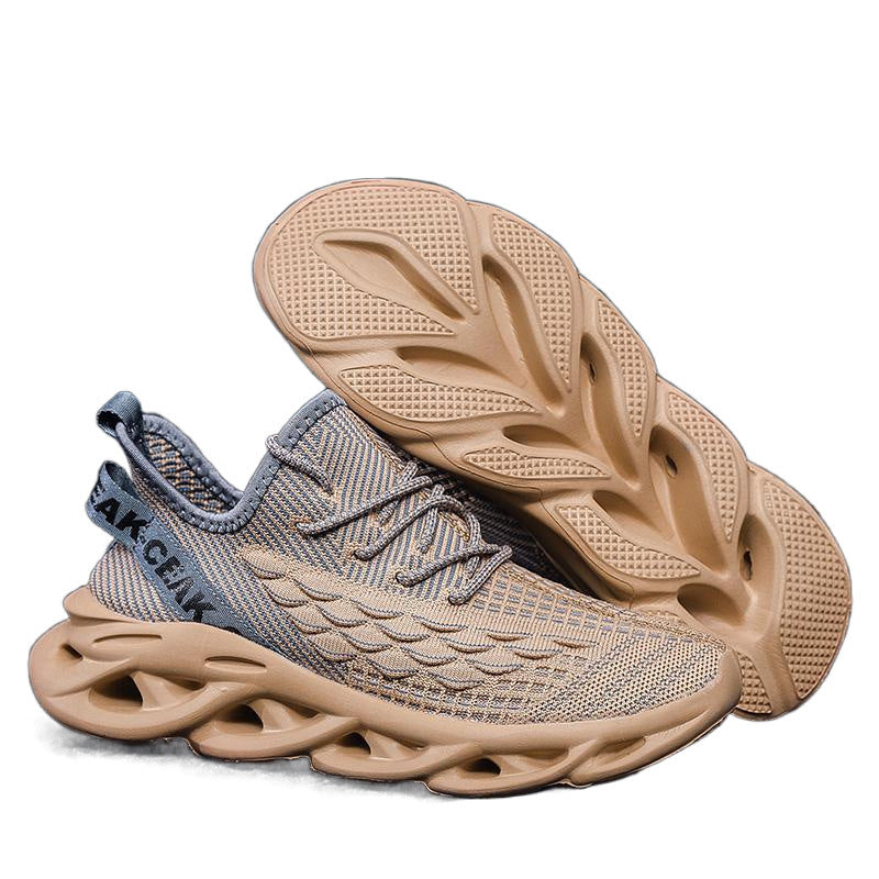 Zapatos de malla Flyknit para hombre, ligeros y casuales de moda.