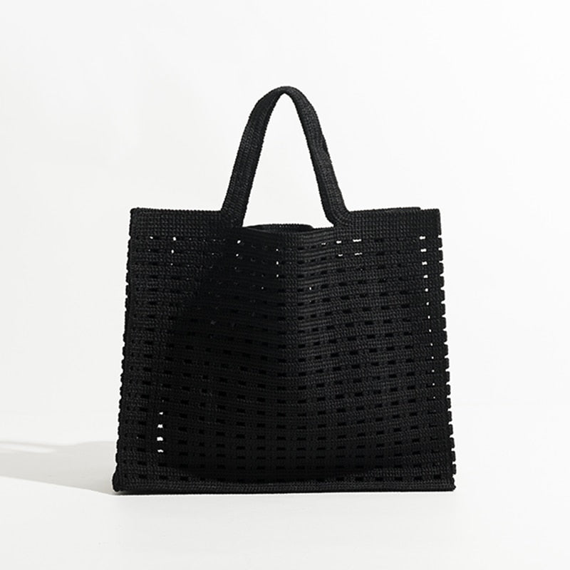 Bolso tejido nuevo, hecho a mano, con diseño de gofre hueco, color caramelo,