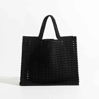 Bolso tejido nuevo, hecho a mano, con diseño de gofre hueco, color caramelo,