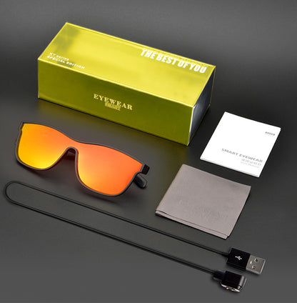 Nuevas gafas KY03 semiabiertas con Bluetooth, llamadas de música, control de voz, gafas de sol deportivas, gafas inteligentes