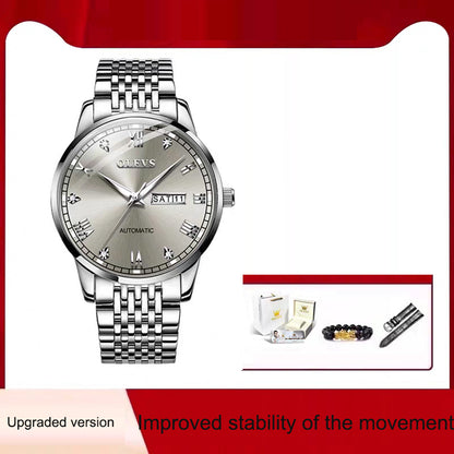 Reloj para hombre, automático, de cuerda simple, resistente al agua