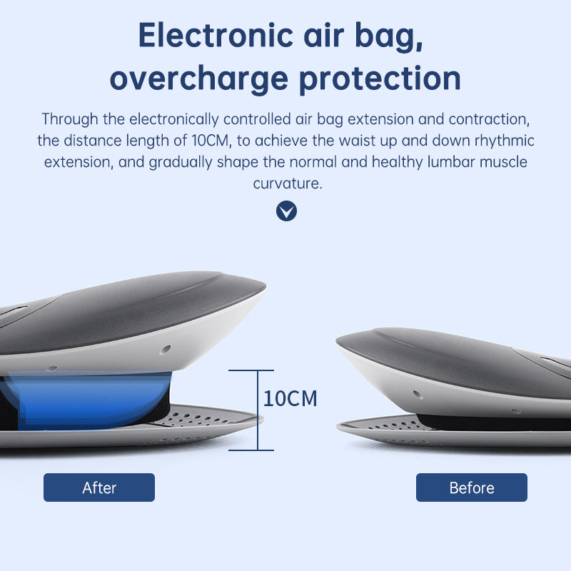 Masajeador de cintura con tracción lumbar, compresa caliente inflable, camilla cervical para espalda, masaje con presión de aire, reduce el alivio del dolor.