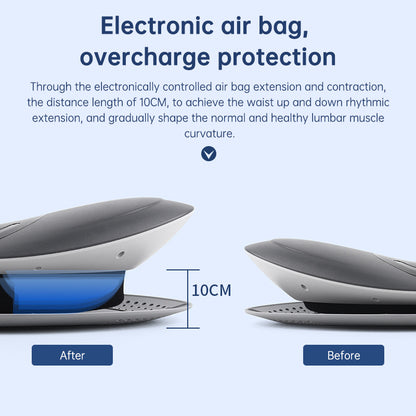 Masajeador de cintura con tracción lumbar, compresa caliente inflable, camilla cervical para espalda, masaje con presión de aire, reduce el alivio del dolor.