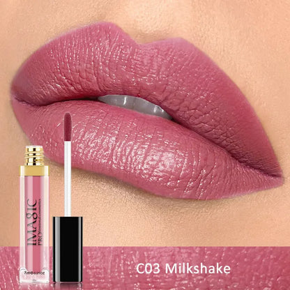 Brillo de labios mate líquido IMAGIC, resistente al agua, lápiz labial mate, kit de labios, cosméticos, maquillaje, nude, 12 colores
